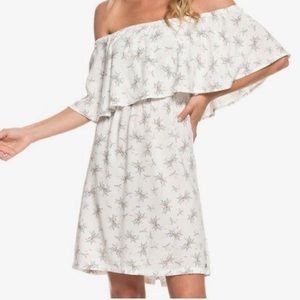 Roxy Mermaid colors off the shoulder dress. Small